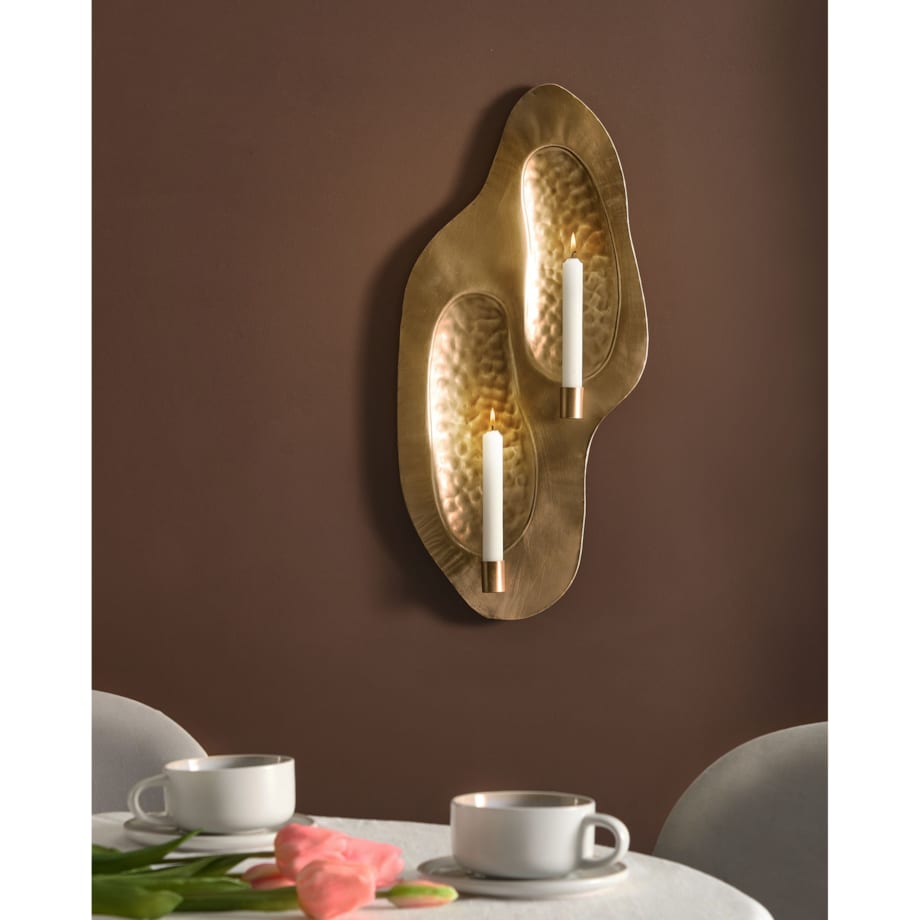 Świecznik PENICHE Metal 60 cm Złoty