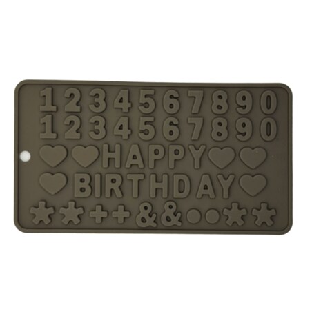 forma silikonowa happy birthday do pralinek i czekolady