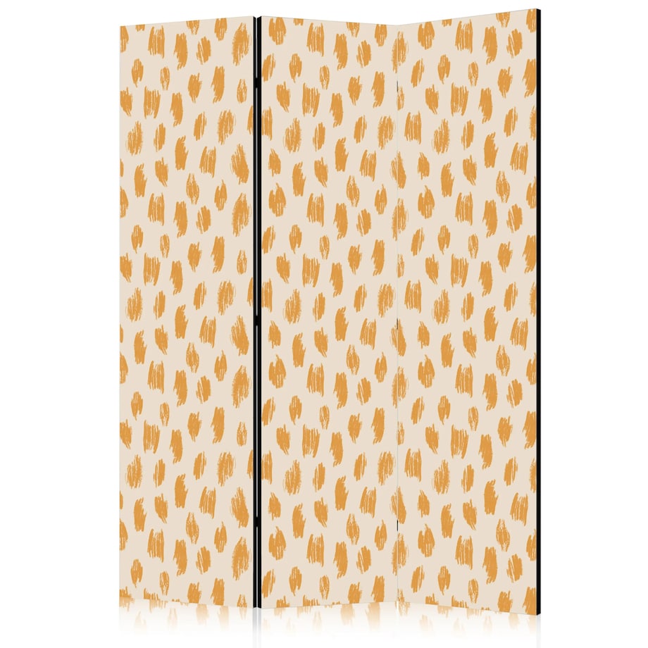 Parawan akustyczny Abstrakcje 135x172 cm 3-częściowy biały