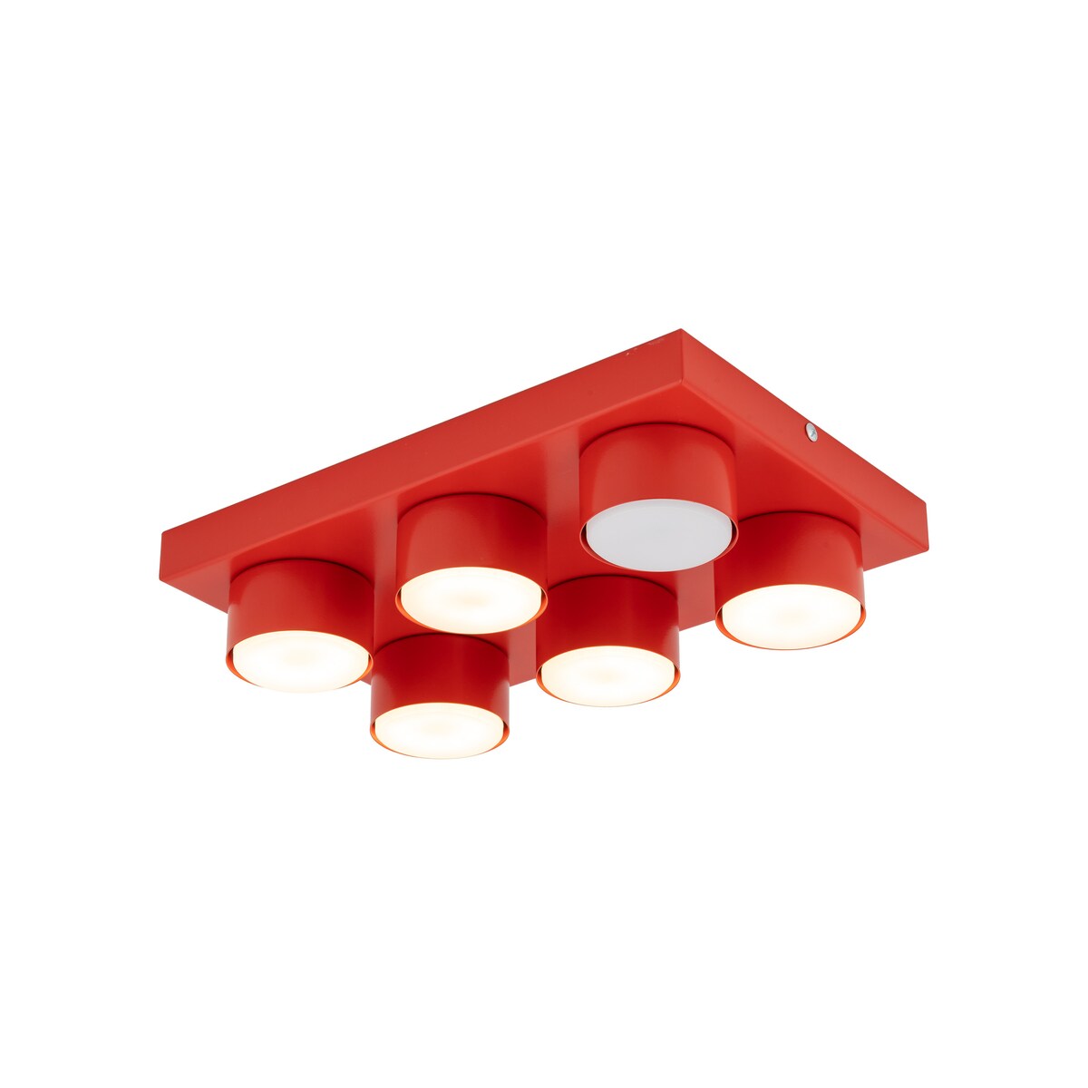 Lampa sufitowa BRIX RED 11294 TK Lighting czerwona nowoczesna LED