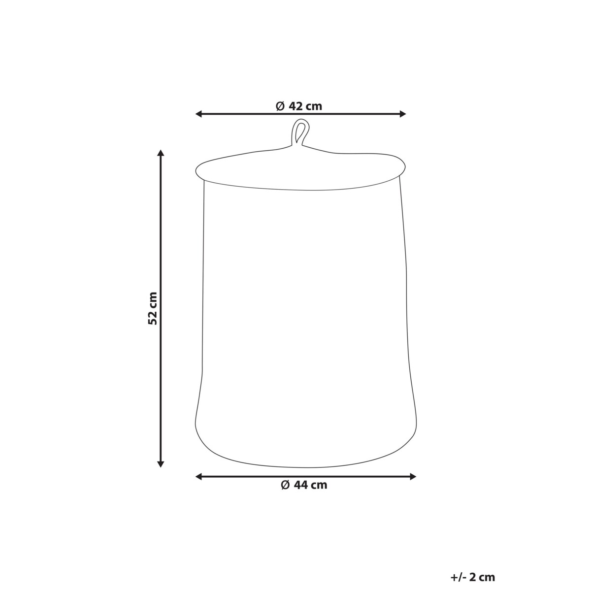 Kosz bawełniany złamana biel SILOPI