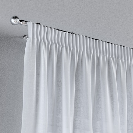 Zasłona na taśmie marszczącej 1 szt. 130x260 prześwitująca biała