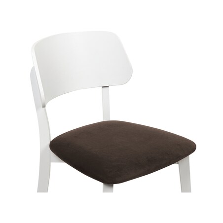 KONSIMO VINIS nowoczesne krzesła drewniane 2 sztuki w kolorze brązowym
