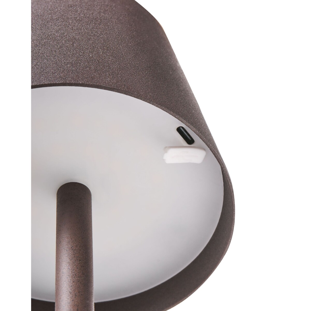 Bezprzewodowa lampa stołowa LED BACEIRO Ze ściemniaczem Metal Brązowy