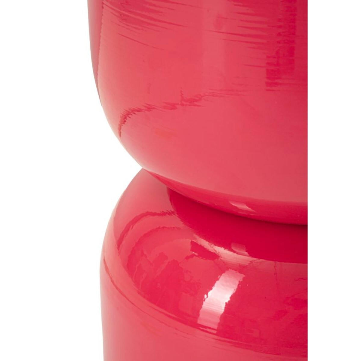 Stolik pomocniczy OYI, metalowy, fuksja, Ø 31x46 cm