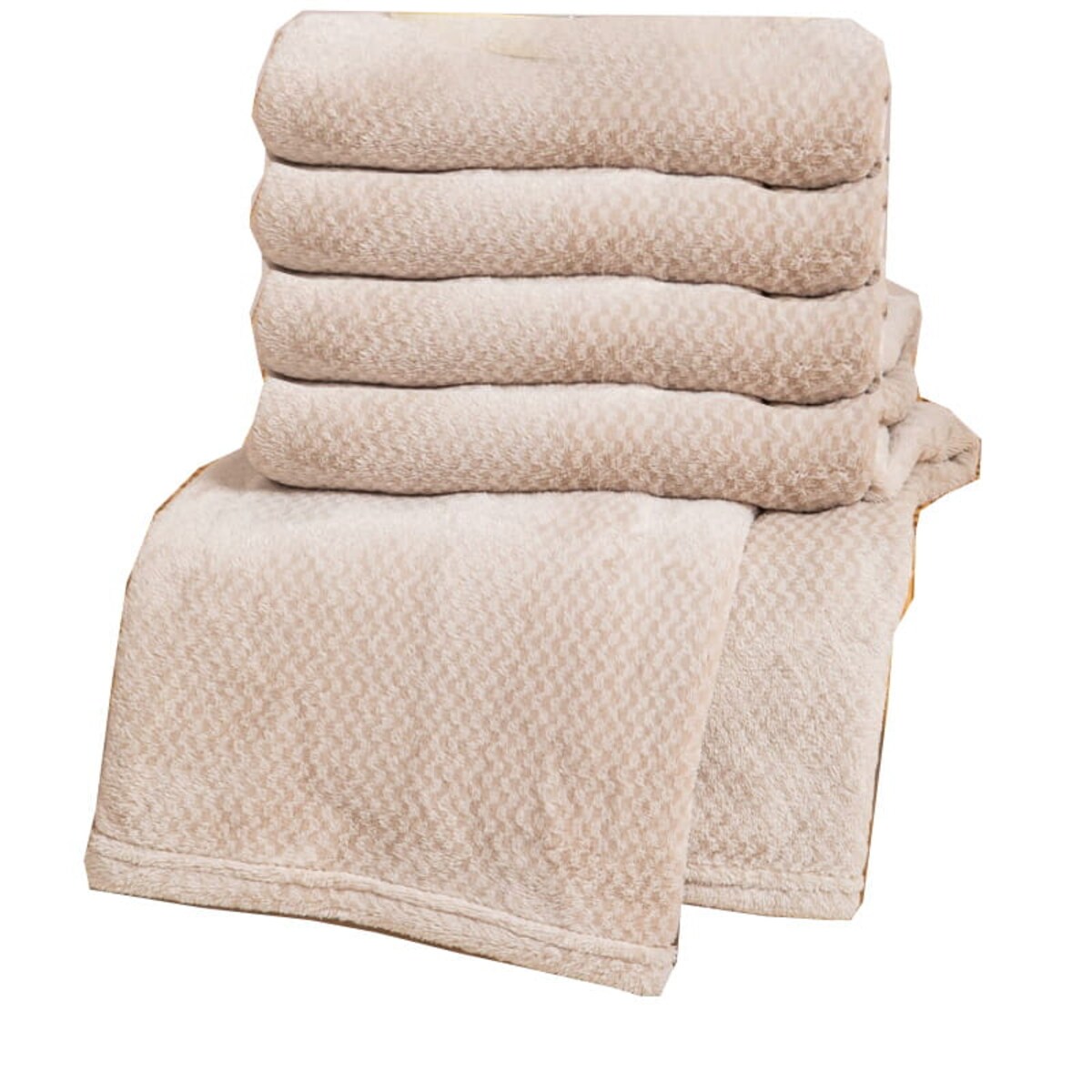 Miękki Koc Narzuta Pled na Łóżko 70 x 150 cm mikrofibra milutki Beż Willy