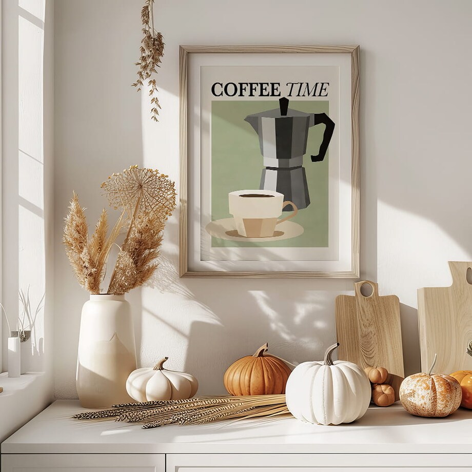 plakat coffee time graphic 21x30