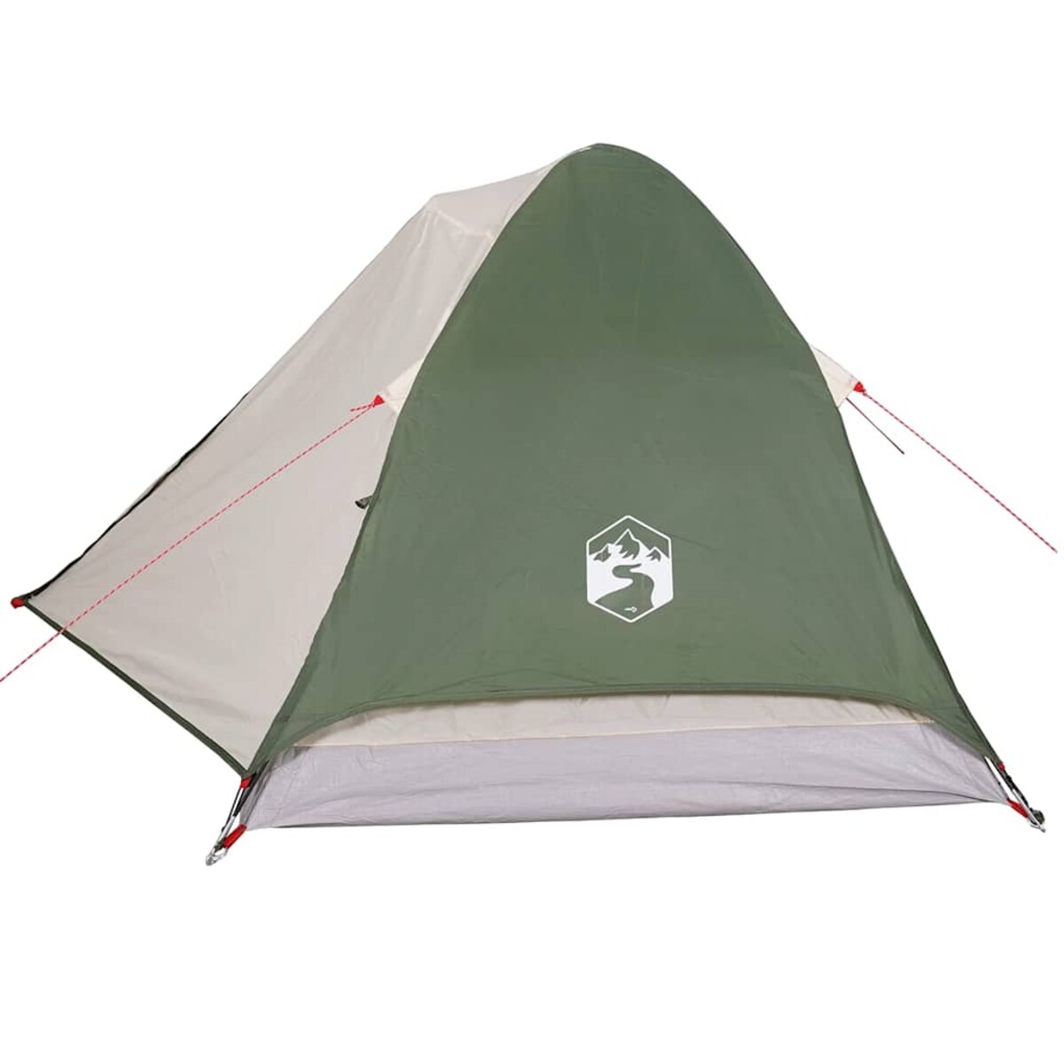 vidaXL Namiot turystyczny, 2-os., kopułowy, zielony, wodoszczelny