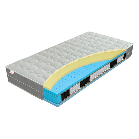 Materac 180x200 AIRY HYBRID VISCO marki PAN MATERAC pokrowiec Silver Visco
