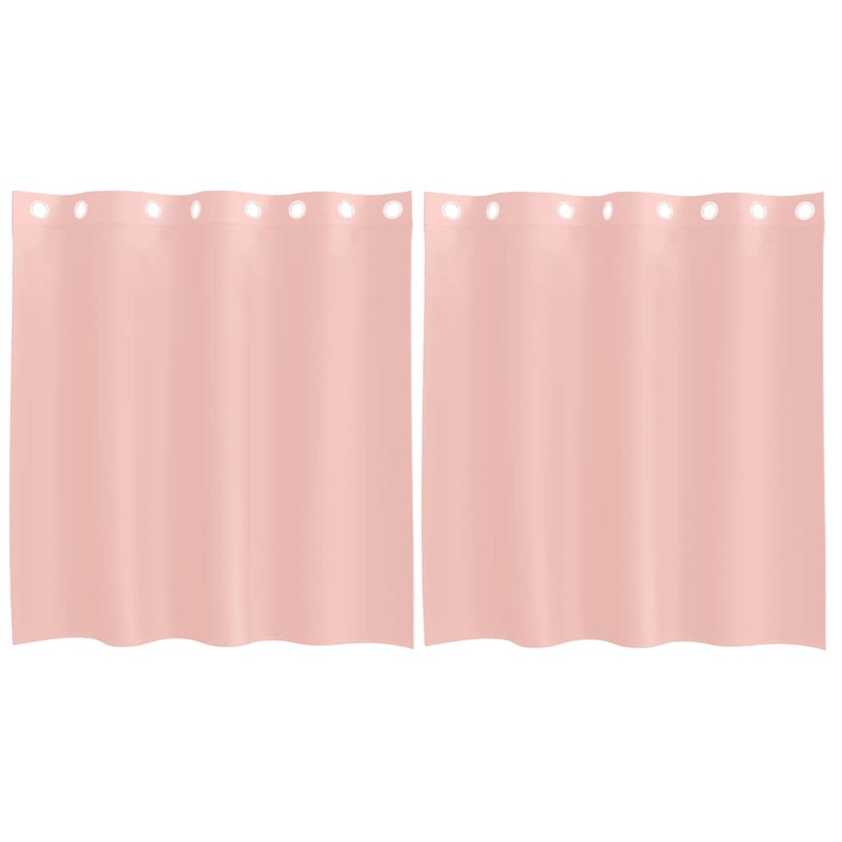 vidaXL Zasłony woalowe z przelotkami 2 szt. Różowe 140x140 cm