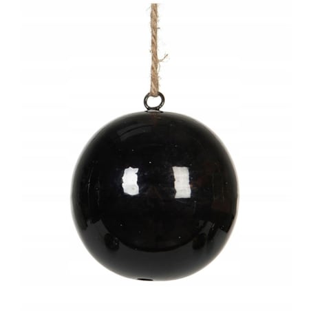 BOMBKA ZAWIESZKA metalowa CZARNA 7cm