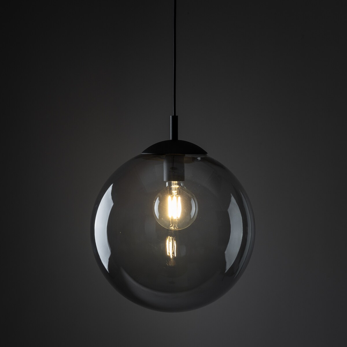 Lampa wisząca TK Lighting ESME 5380 grafitowa/czarna E27 35 cm regulowana wysokość