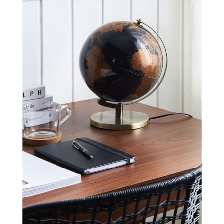 Globus LED MAGELLAN Czarny 32 cm