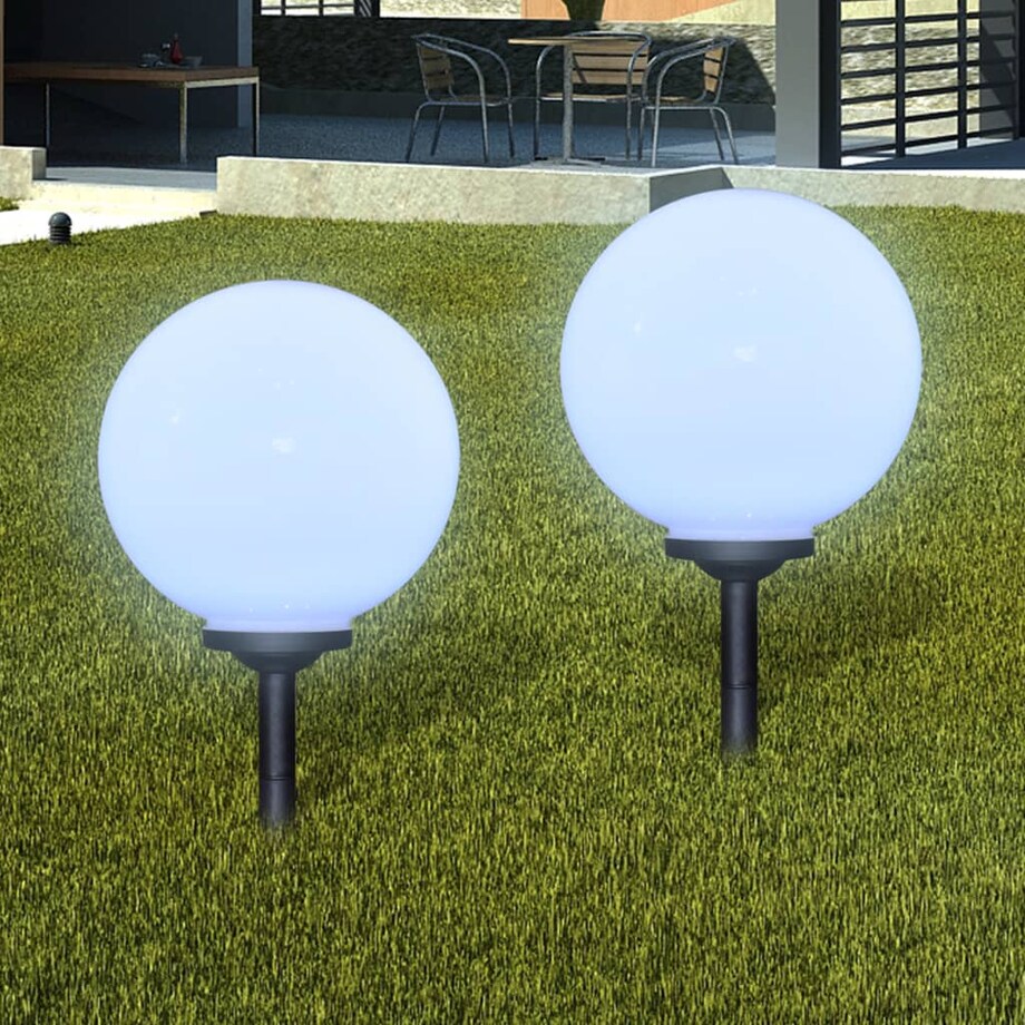 vidaXL Lampy do oświetlenia ścieżki, 4 szt, LED, 30 cm, ze szpikulcami