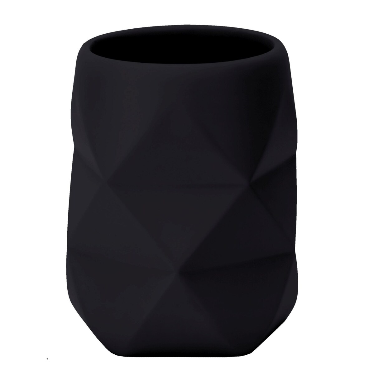 Kleine Wolke Golden Crackle Kubek łazienkowy czarny