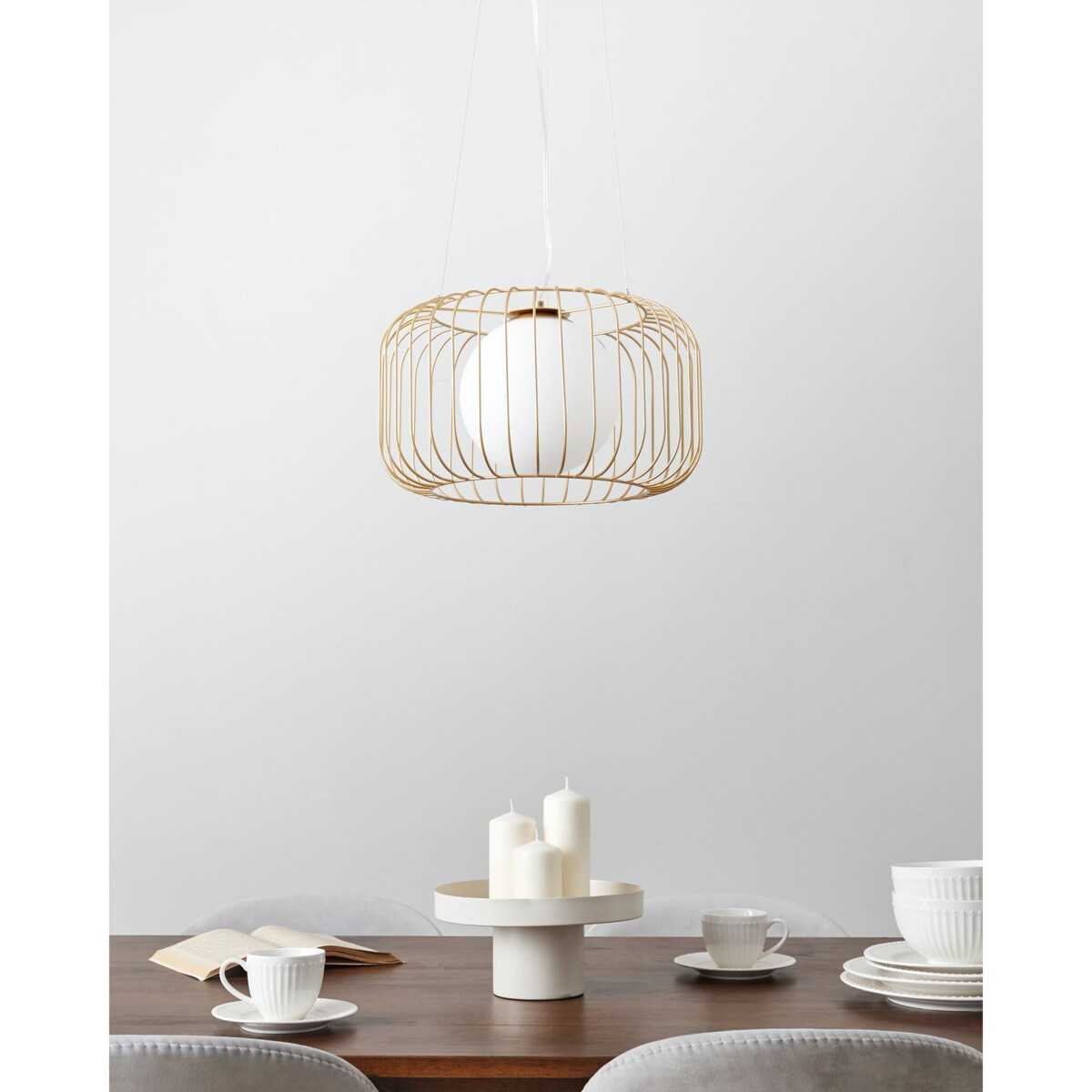 Lampa wisząca BAIROA Metal Złoty