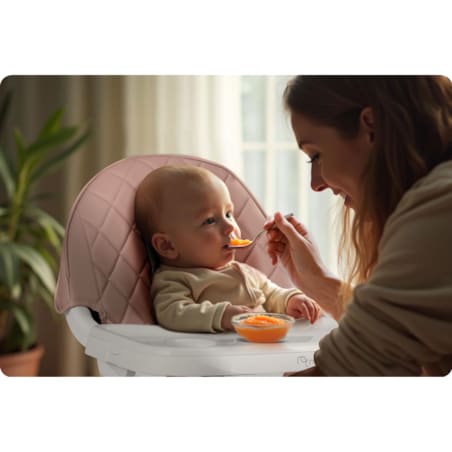 Krzesełko do karmienia dla dzieci fotelik 3w1 tacka Nukido