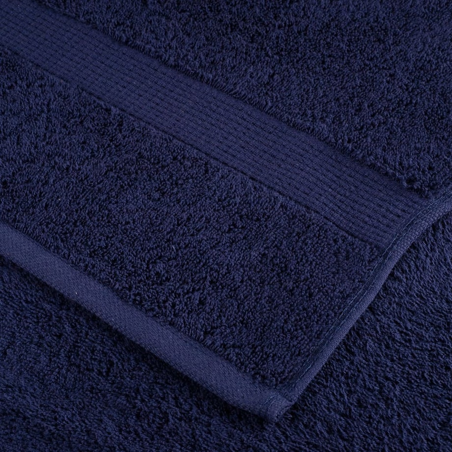 vidaXL Ręczniki premium, SOLUND, 2 szt., granatowe, 70x140 cm, 600 g/m²