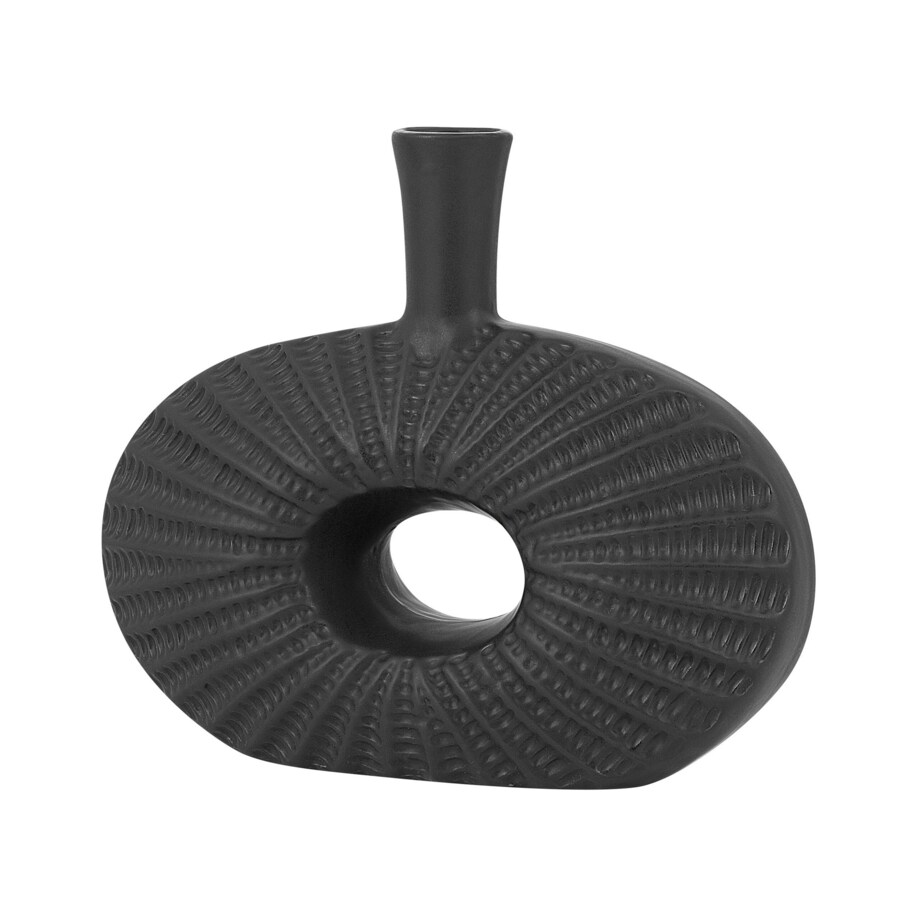 Wazon dekoracyjny ceramiczny czarny ARWAD