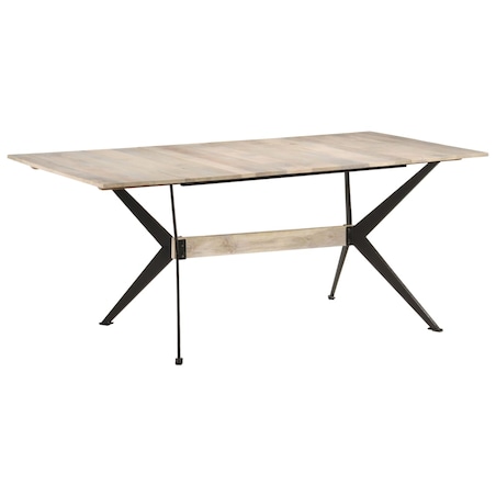 vidaXL Stół jadalniany, 180 x 90 x 76 cm, lite drewno mango