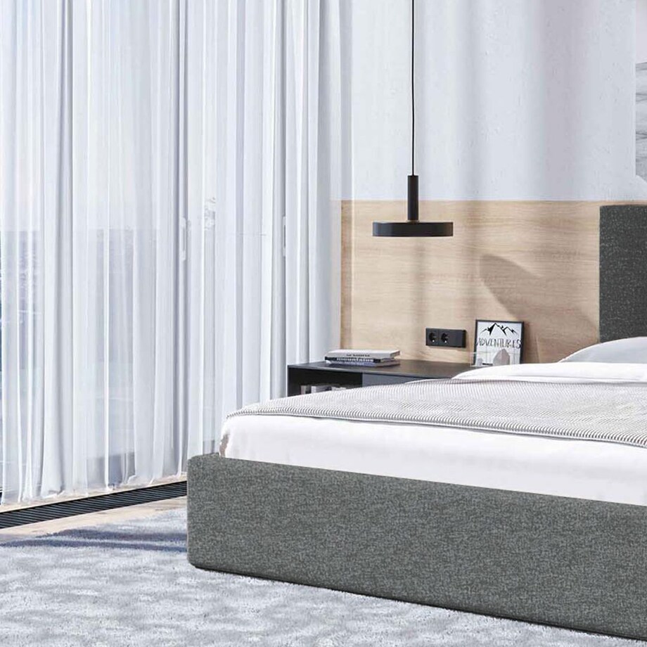 Mesonica Łóżko Bufo, antracyt 140x200