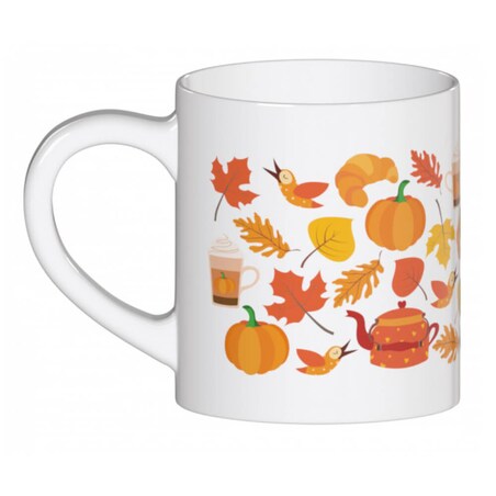 Zestaw Dary dla #Jesieniary - w skład wchodzi piękny kolorowy kubek #Jesieniara oraz świeca sojowa #Jesieniara, świetny upominek na chłodne wieczory