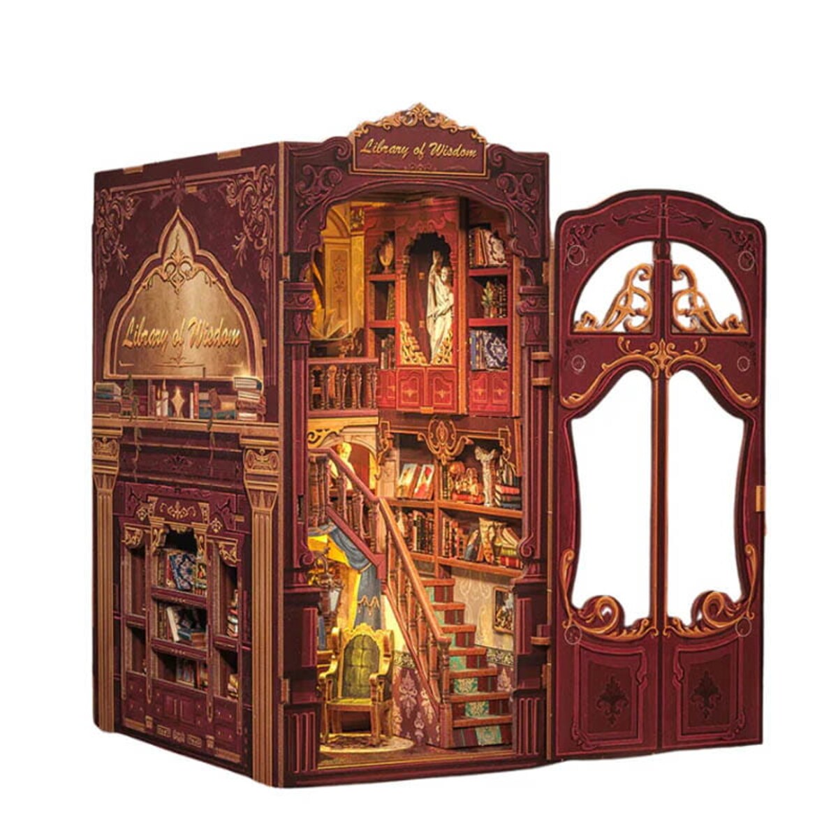 Miniaturowy domek Book Nook - Biblioteka mądrości - CuteBee