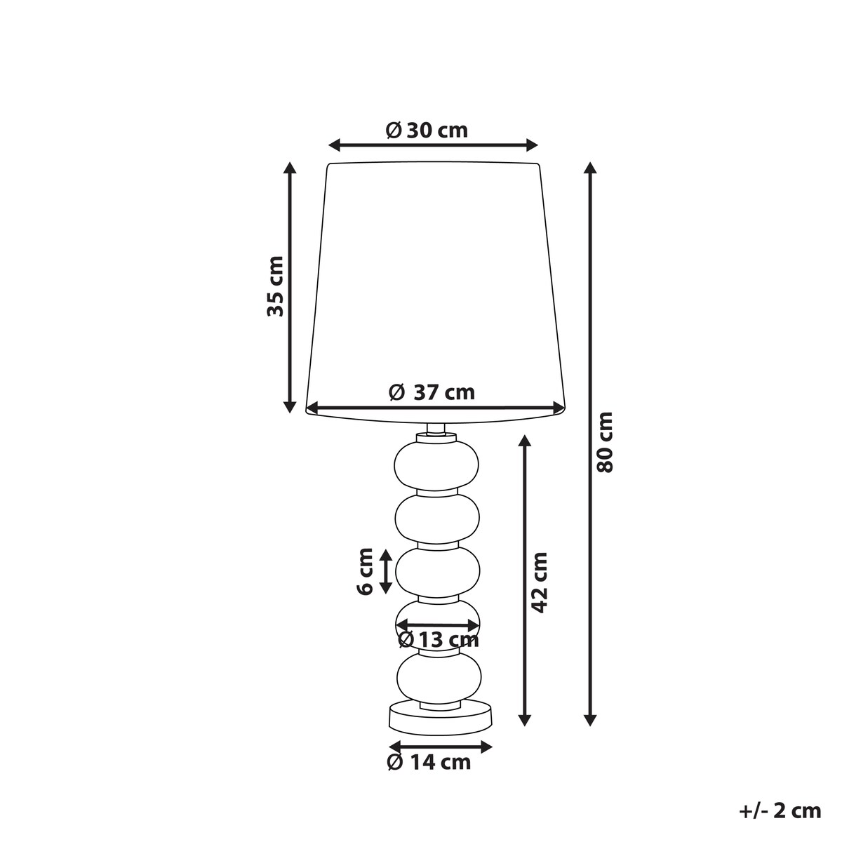 Lampa stołowa FRIO Metal Biały