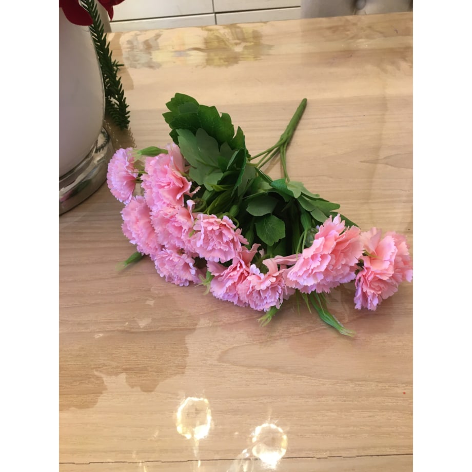 SZTUCZNE RÓŻOWE Goździki bukiet DEKORACJA STROIK WAZONU DONICZKI wiosna