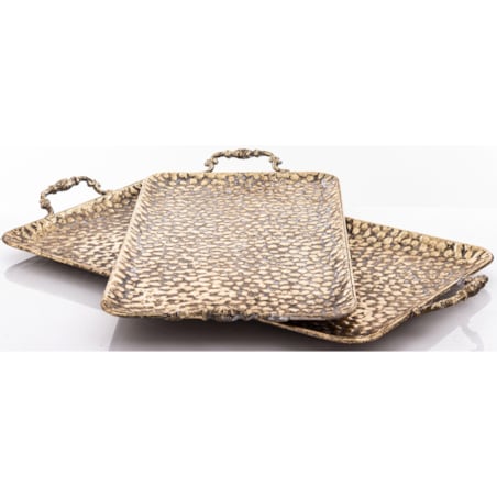 Taca złota ozdobna 2 szt. 57x30 cm RICO