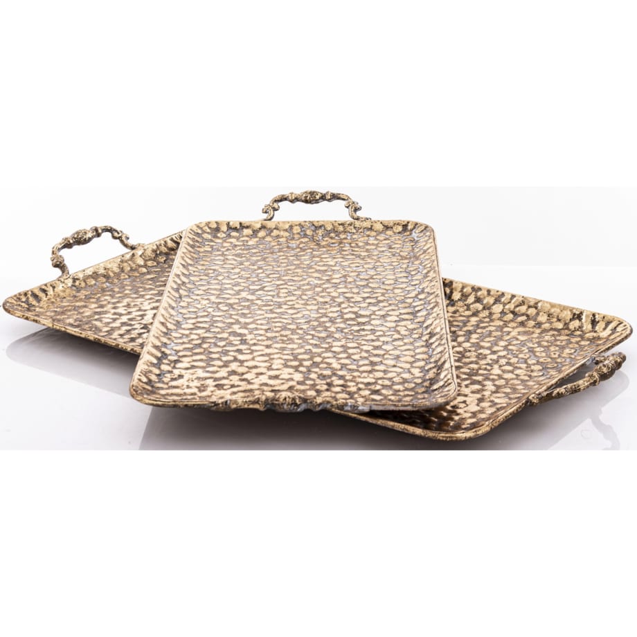 Taca złota ozdobna 2 szt. 57x30 cm RICO