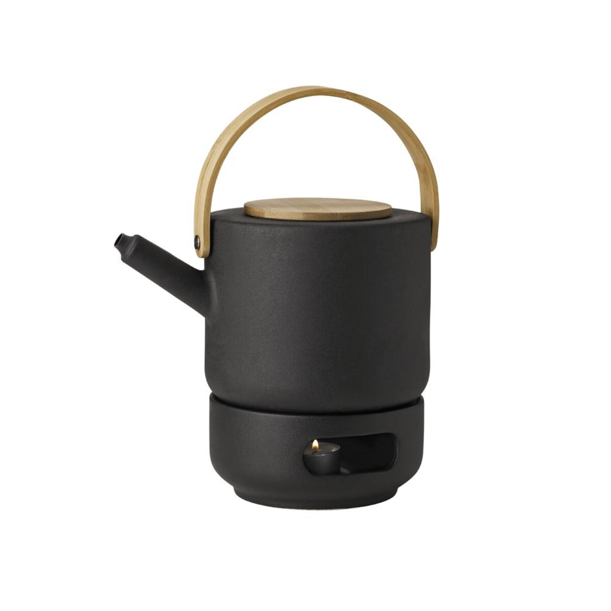 Podgrzewacz do imbryka czarny, 7 x 15 cm, Theo Stelton