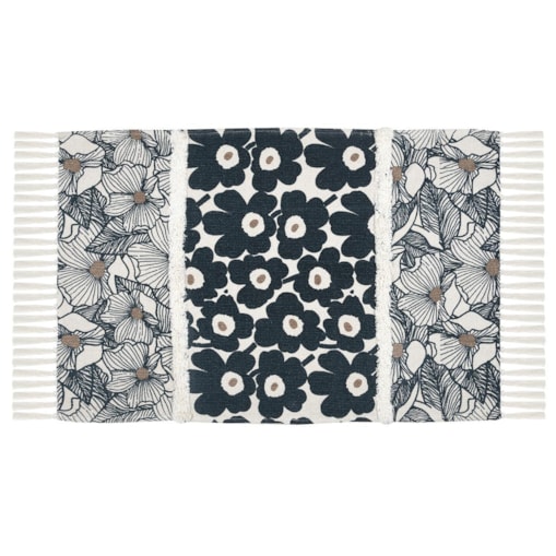 Dywanik bawełniany w kwiaty, EUGENIE, 60 x 90 cm
