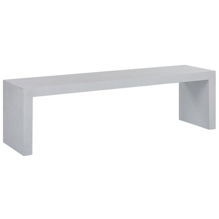 Ławka ogrodowa TARANTO 150 cm Beton Biały