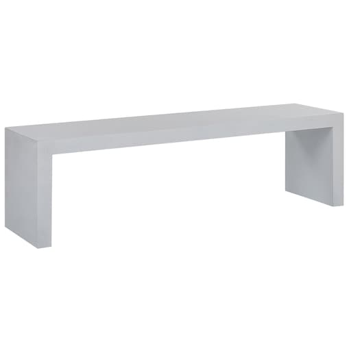 Ławka ogrodowa TARANTO 150 cm Beton Biały