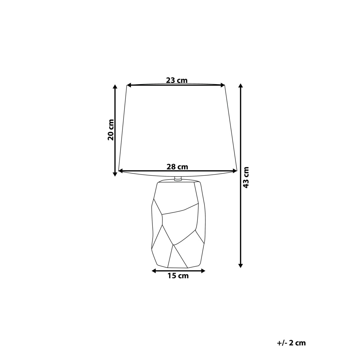 Lampka nocna ceramiczna różowa ELIA
