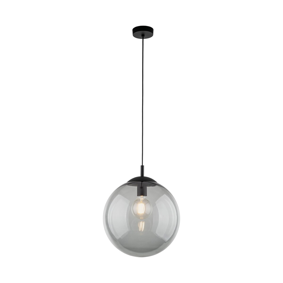 Lampa wisząca TK Lighting ESME 5380 grafitowa/czarna E27 35 cm regulowana wysokość