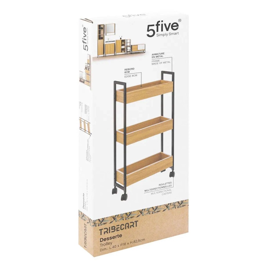 Wozek kuchenny, 3 poziomy, mobilny