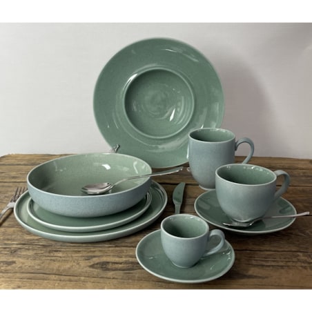 Alumina Bogucice Filiżanka ze Spodkiem 300 ml Granite mint Blue Porcelana