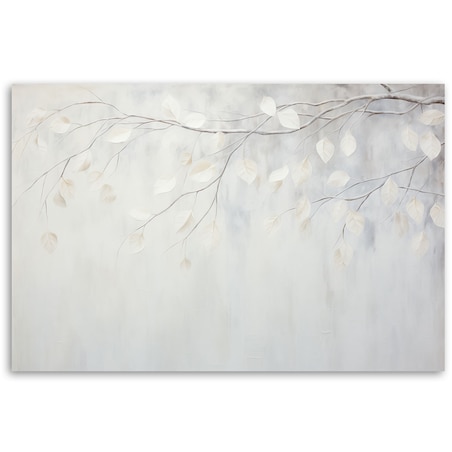 Fototapeta, Beżowe liście rośliny gałązki natura boho 400x280