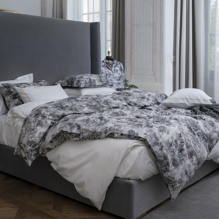 Pościel The Lover's Tale Grey DecoFlux 160x200 cm 2 sztuki 50x70 cm