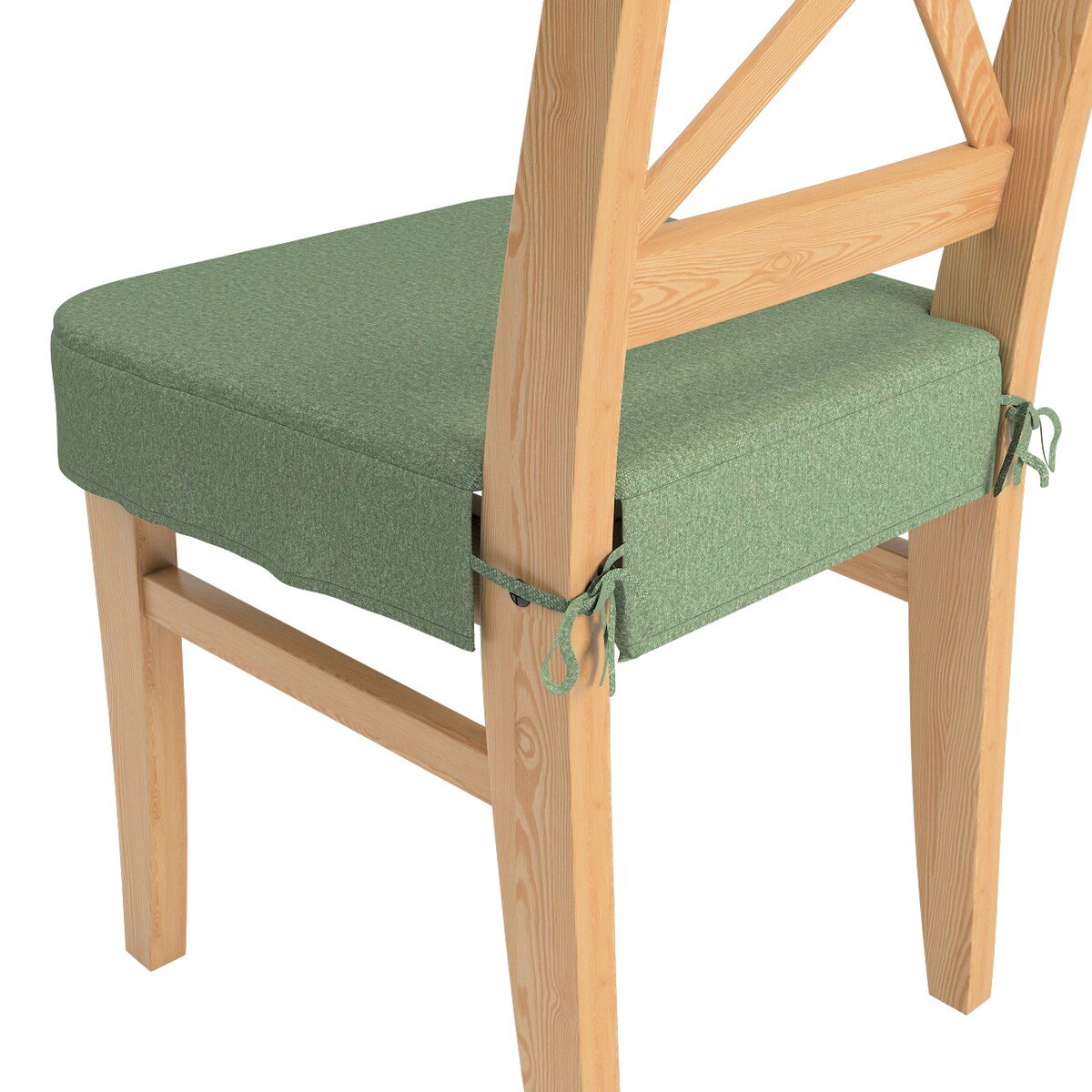 Siedzisko na krzesło Ingolf, zielony melanż, krzesło Inglof, Amsterdam