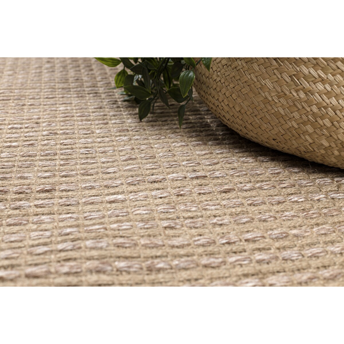 Dywan JUTE 3652 ciemny beż jednolity - 120x170 cm