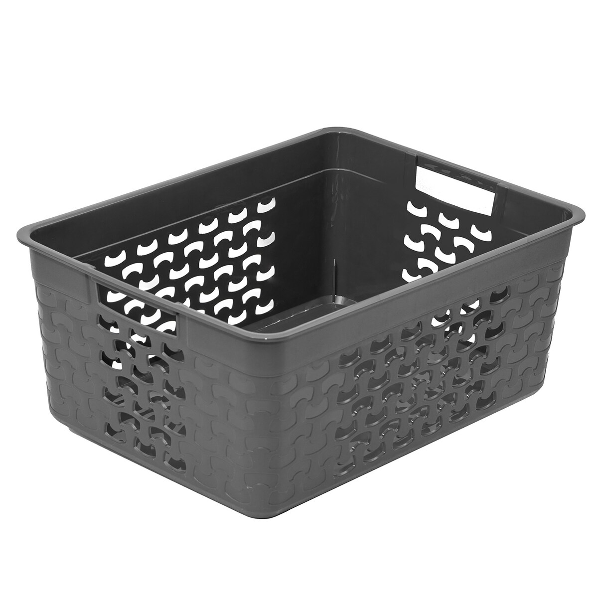 Koszyk Ażurowy Koszyczek Pudełko Organizer Szary