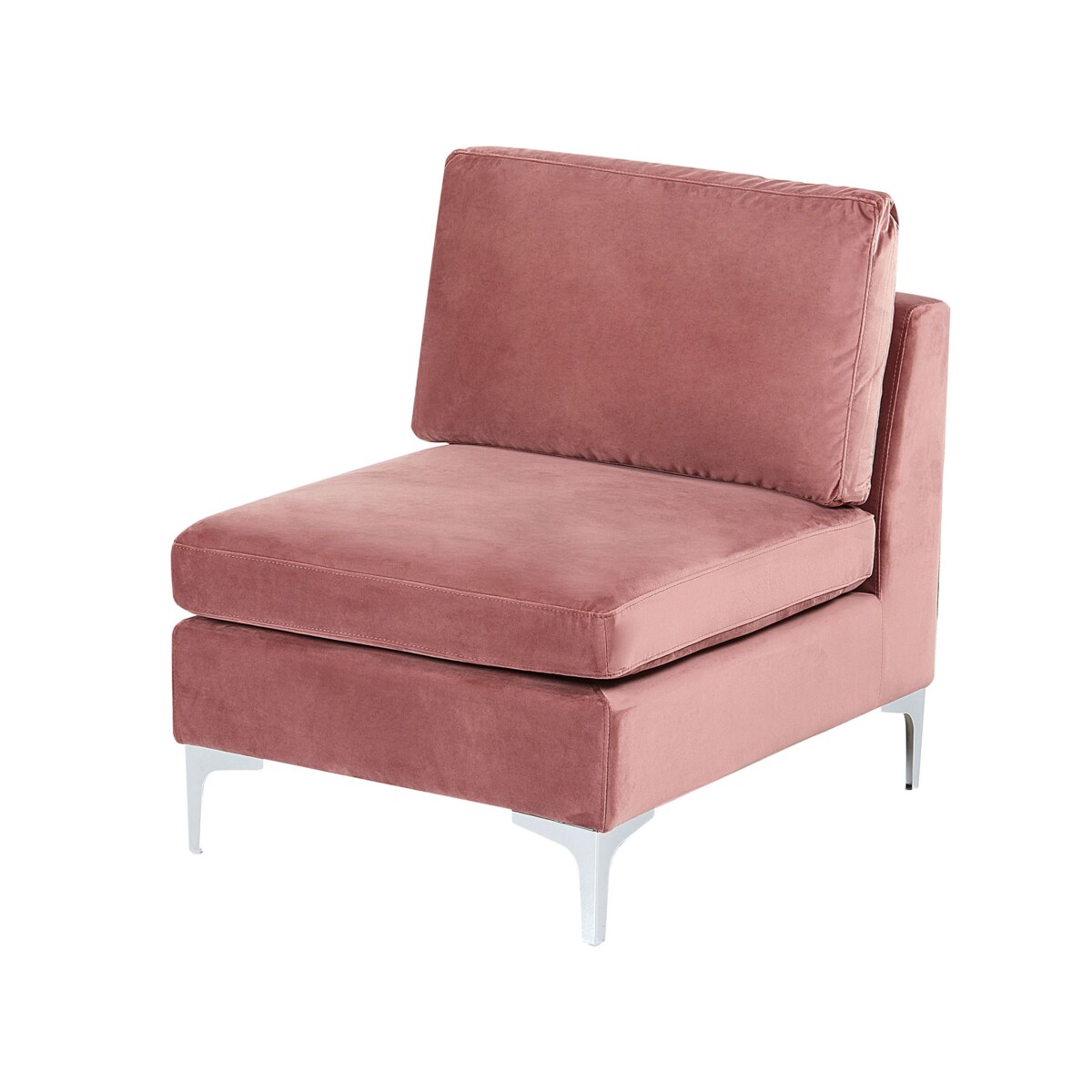 Sofa modułowa EVJA Welur Różowy dla 3 osób