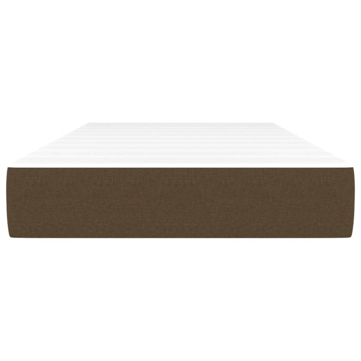 vidaXL Materac kieszeniowy, ciemnobrązowy, 90x200x20 cm, tkanina
