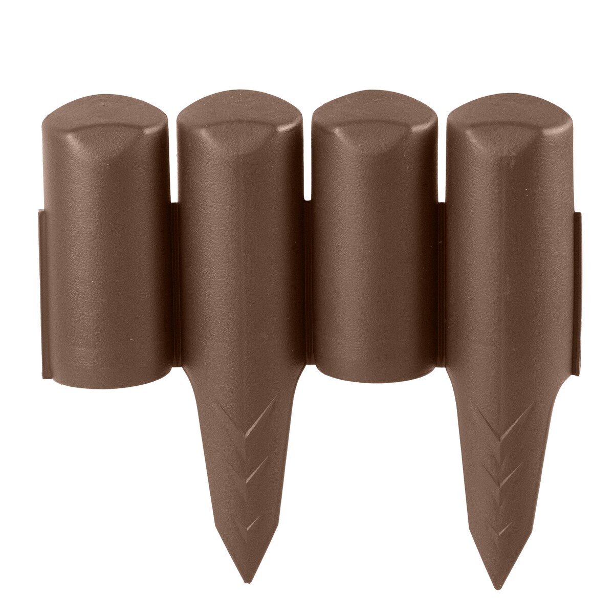 Płotek Ogrodowy 2,5 M Obrzeże Trawnikowe Palisada Brązowy