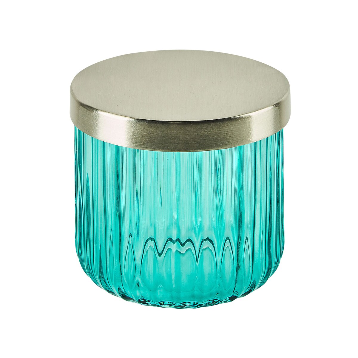 4-częściowy zestaw akcesoriów łazienkowych szklany niebieski TECATE