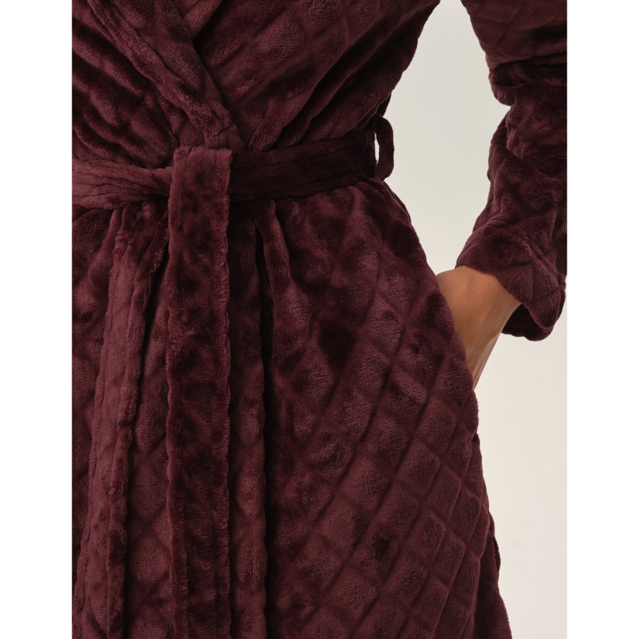 Szlafrok Fyah 41951-93X Fioletowy Fioletowy, XXL