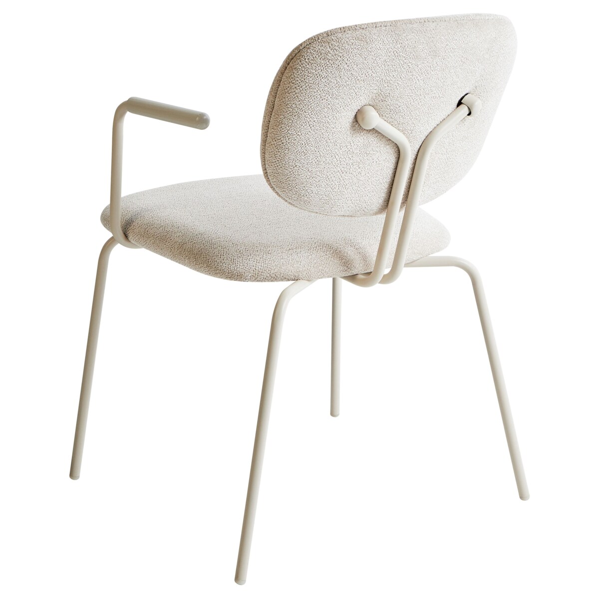 Zestaw 2 krzeseł do jadalni CARILLE Szenil Jasnobeżowy